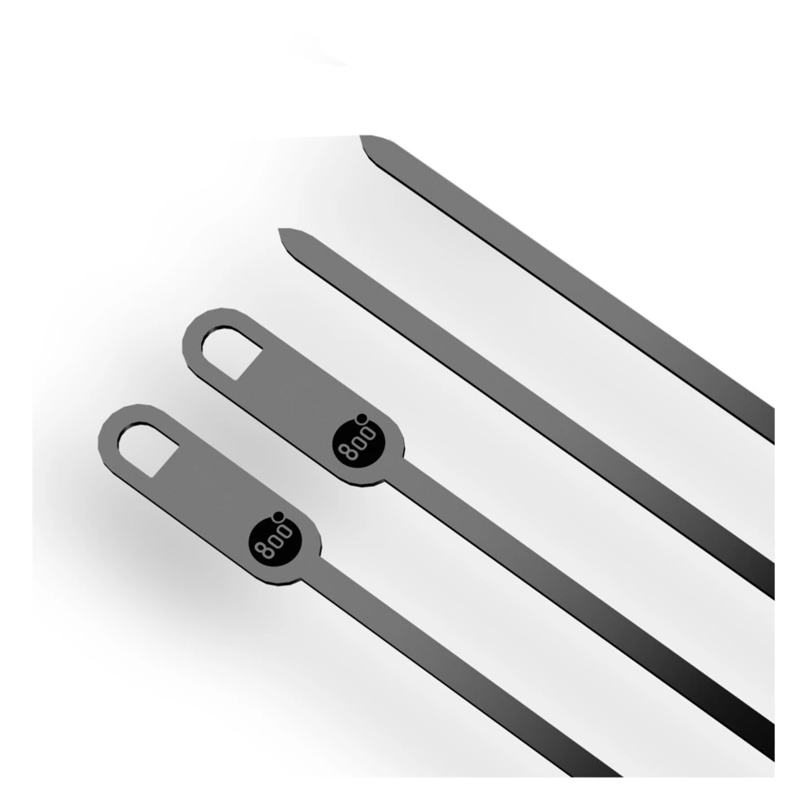 Набор шампуров плоских 800 Degrees Flat Skewers 39,5см, 6 шт,сталь нержавеющая