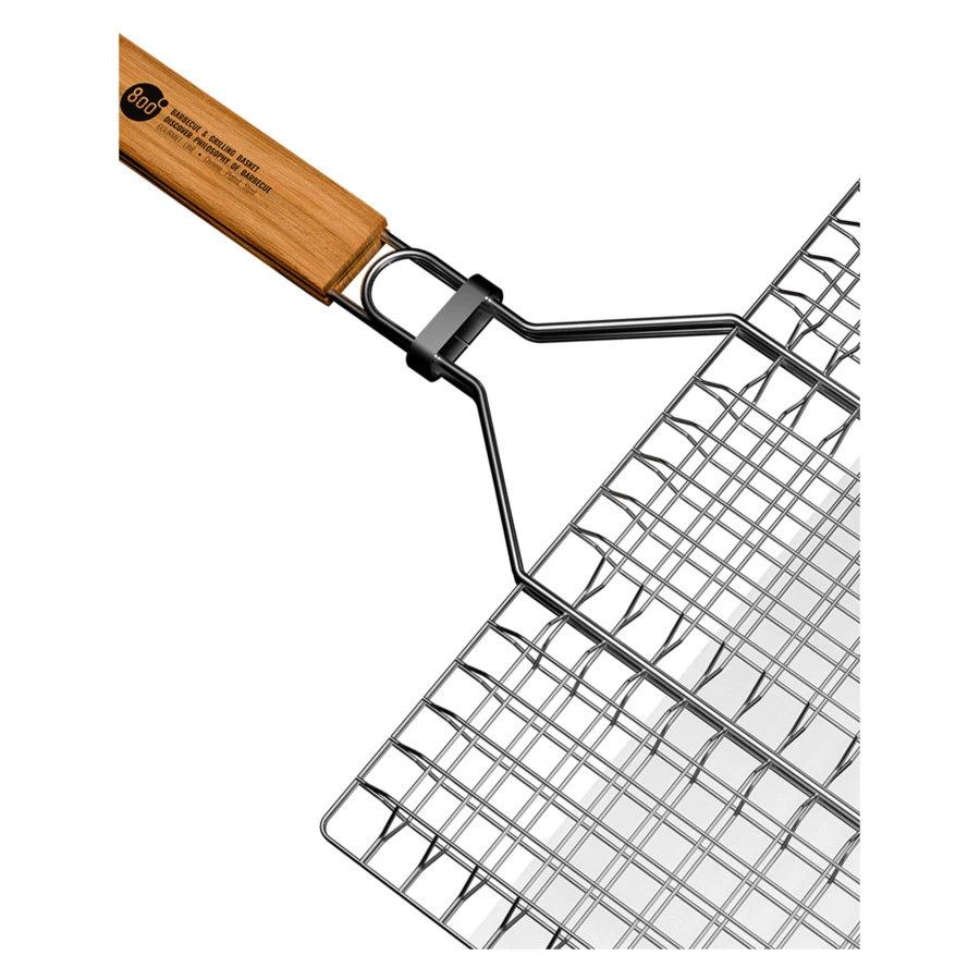 Решетка барбекю для бургеров L-size 800 Degrees Burger Holder 52x35x2,5см, сталь карбонированная