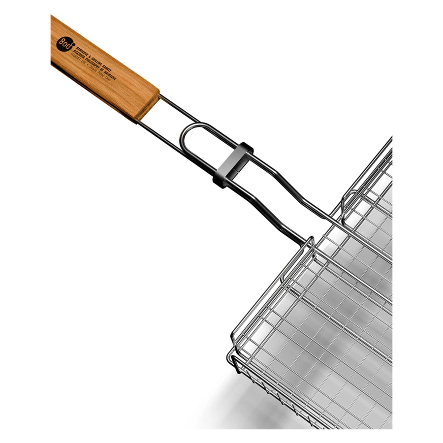 Решетка барбекю глубокая XL-size 800 Degrees Barbecue Basket 66,5x32,5x5,5см, сталь карбонированная