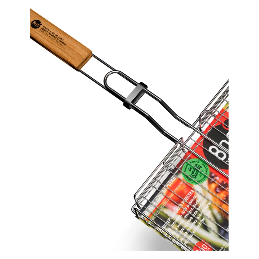 Решетка барбекю глубокая XL-size 800 Degrees Barbecue Basket 66,5x32,5x5,5см, сталь карбонированная