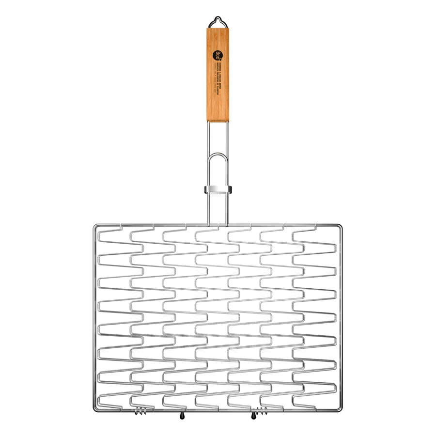 Решетка барбекю эластичная 800 Degrees Barbecue Flex Basket 62x41,5x2,5см, сталь карбонированная