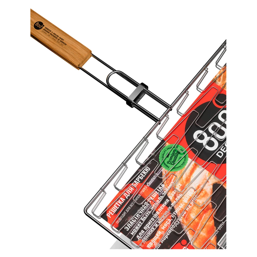 Решетка барбекю эластичная 800 Degrees Barbecue Flex Basket 62x41,5x2,5см, сталь карбонированная