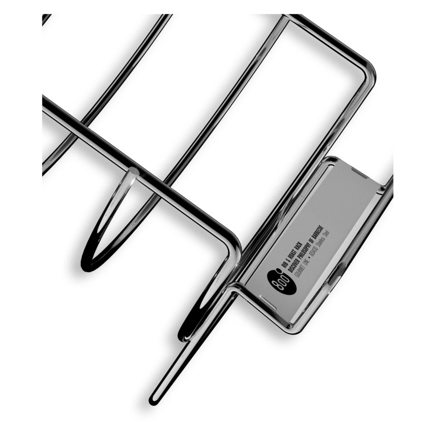 Подставка решетка для запекания ребрышек 800 Degrees Rib & Roast Rack 37x21x12,5см, сталь нержавеюща