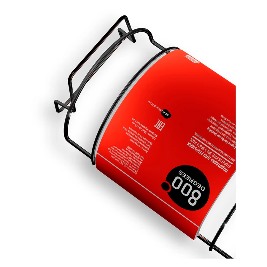 Подставка решетка для запекания ребрышек 800 Degrees Rib & Roast Rack 37x21x12,5см, сталь нержавеюща