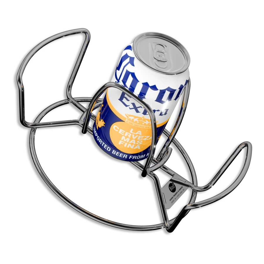 Ростер для курицы с зажимом для пивной банки 800 Degrees Chicken Roaster Rack 24,6x16,5x12см, сталь