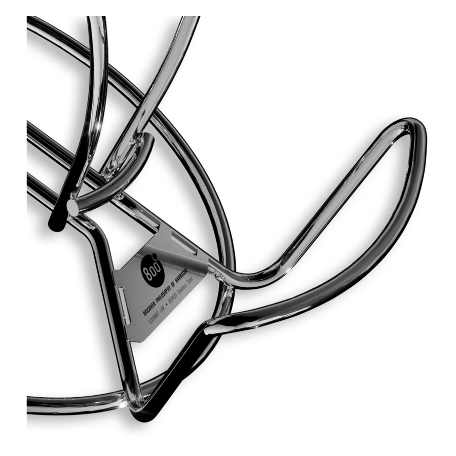 Ростер для курицы с зажимом для пивной банки 800 Degrees Chicken Roaster Rack 24,6x16,5x12см, сталь