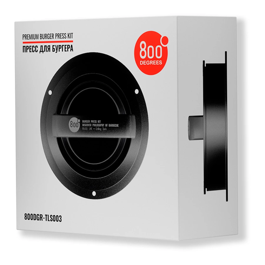 Пресс для бургера разборный 800 Degrees Burger Press Kit Д13хН6,5см, пластик ABS