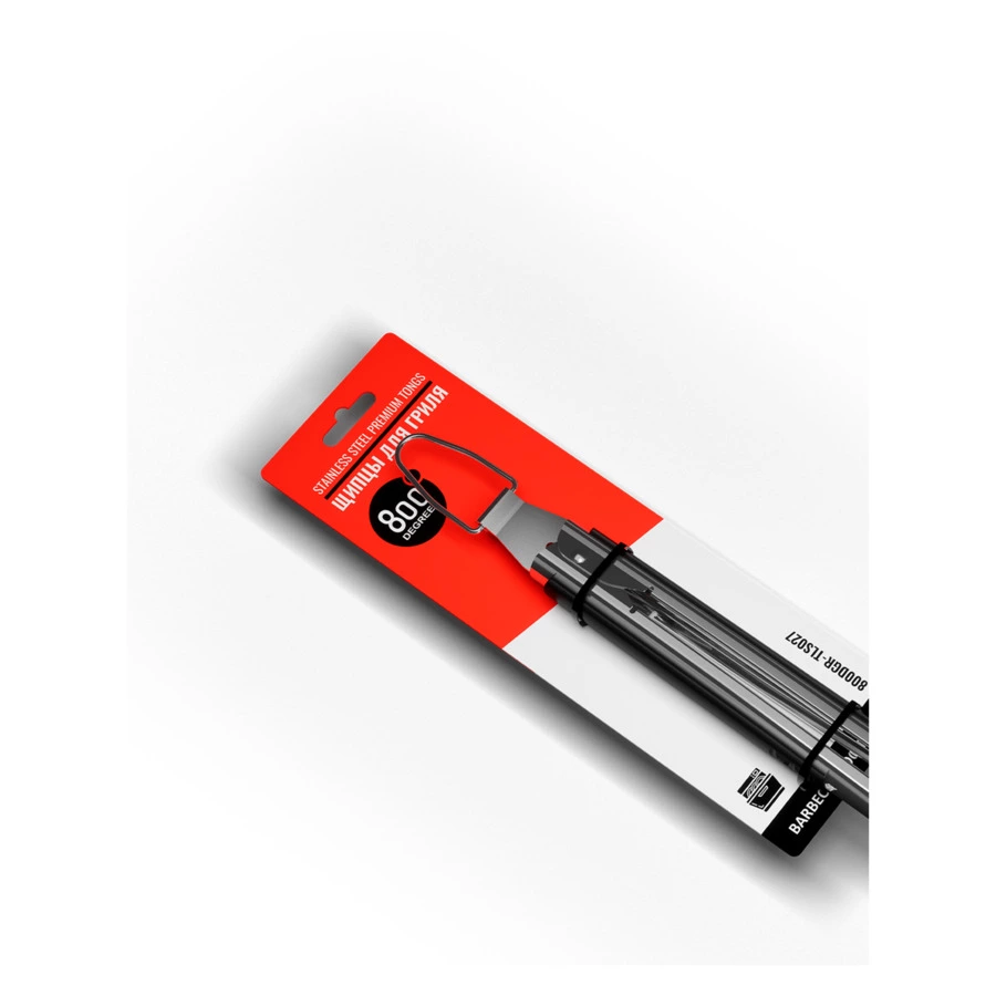 Щипцы для гриля с фиксатором Red Line 800 Degrees Stainless Steel Tongs 53см, сталь