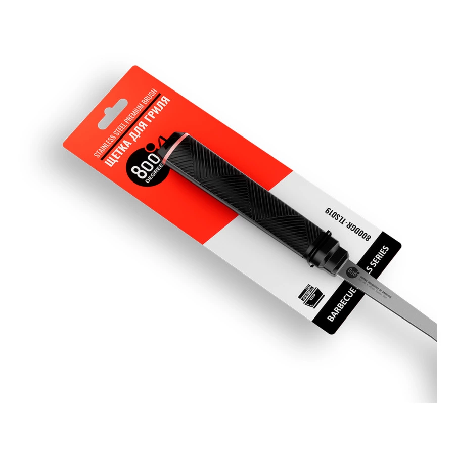 Щетка со скребком Red Line 800 Degrees Double Head Cleaning Brush 51см, сталь, латунь