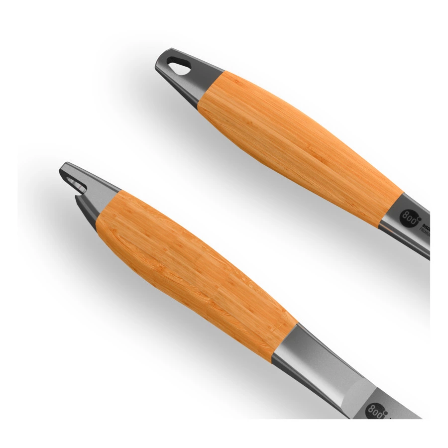Набор разделочный вилка и нож 800 Degrees Barbecue Trancher Set 45/49х12,5х4,5см, сталь, акация