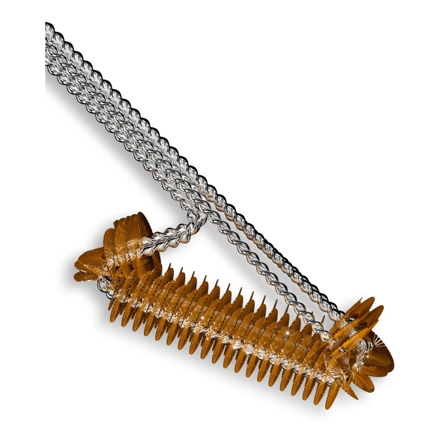 Щетка прямая латунная для чистки решеток 800 Degrees Triple Head Row Brush 54х8х8см