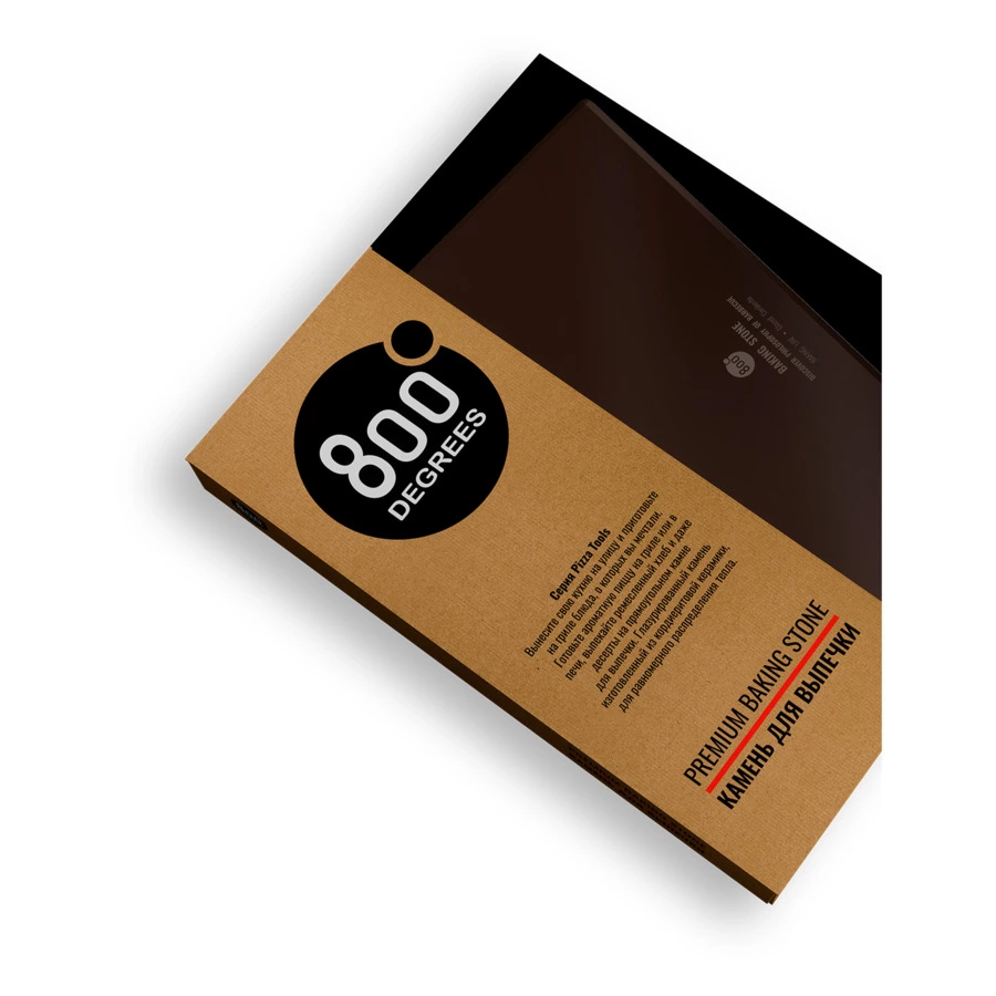 Камень для выпечки глазурованный 800 Degrees Backing Stone 38х30см, кордиерит