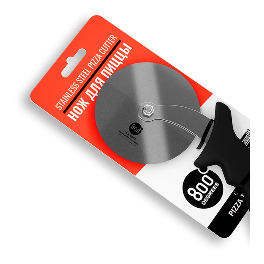 Нож-резак для пиццы с колесиком 800 Degrees Pizza Cutter Wheel 30,5x11x2см