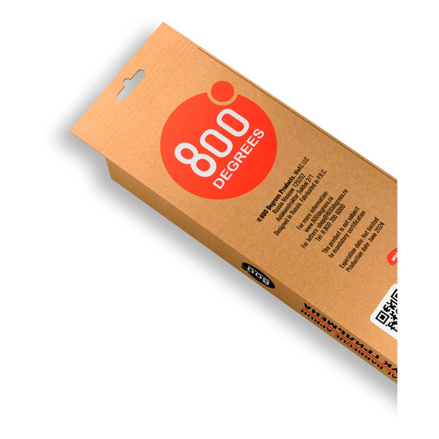 Фартук грильмена с карманами 800 Degrees Original Apron, канвас, кожа