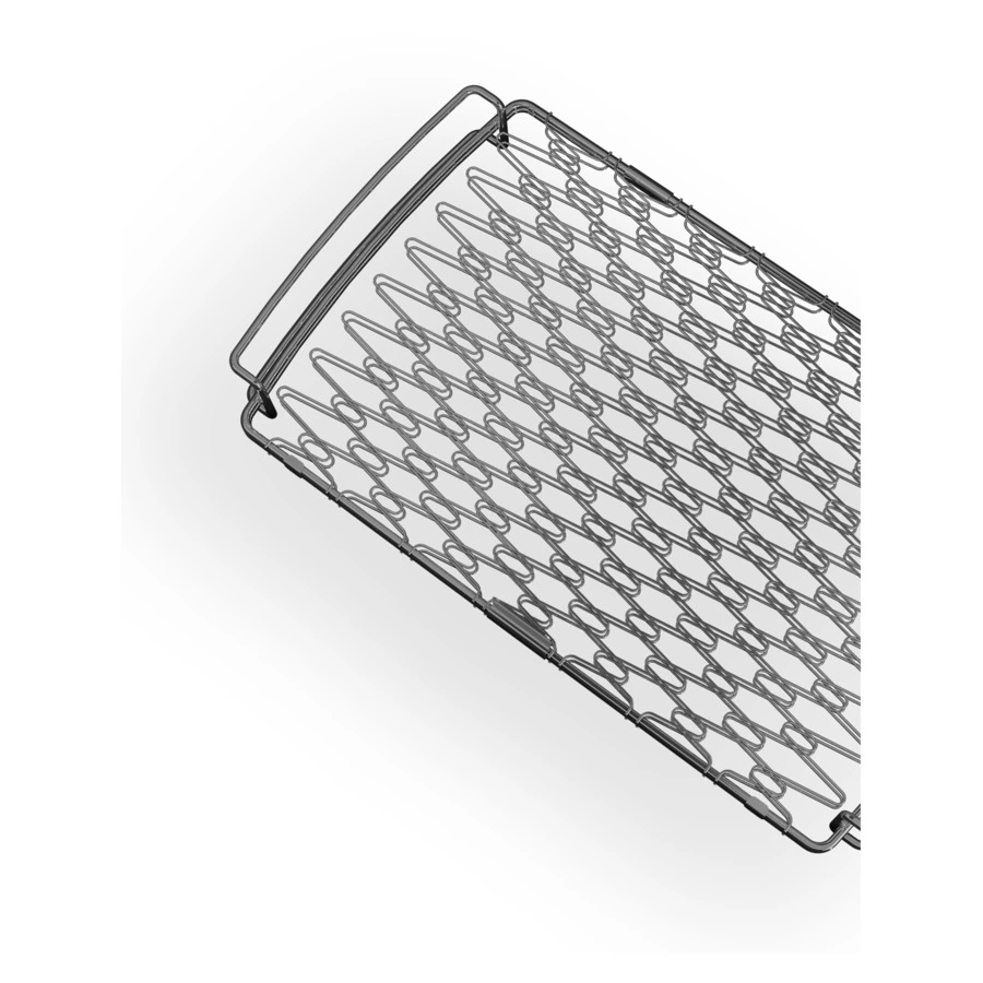 Сетка для рыбы эластичная 800 Degrees Spring Grill Basket 44x26x5.6см, сталь нержавеющая