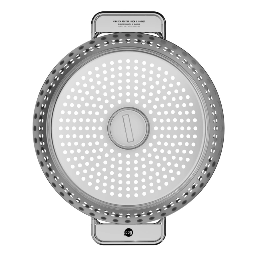 Ростер для курицы с корзиной 800 Degrees Chicken Roaster Rack & Basket 38,5x32x8,5см, сталь нержавею