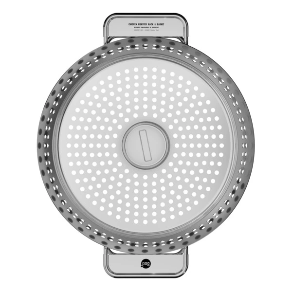 Ростер для курицы с корзиной 800 Degrees Chicken Roaster Rack & Basket 38,5x32x8,5см, сталь нержавею