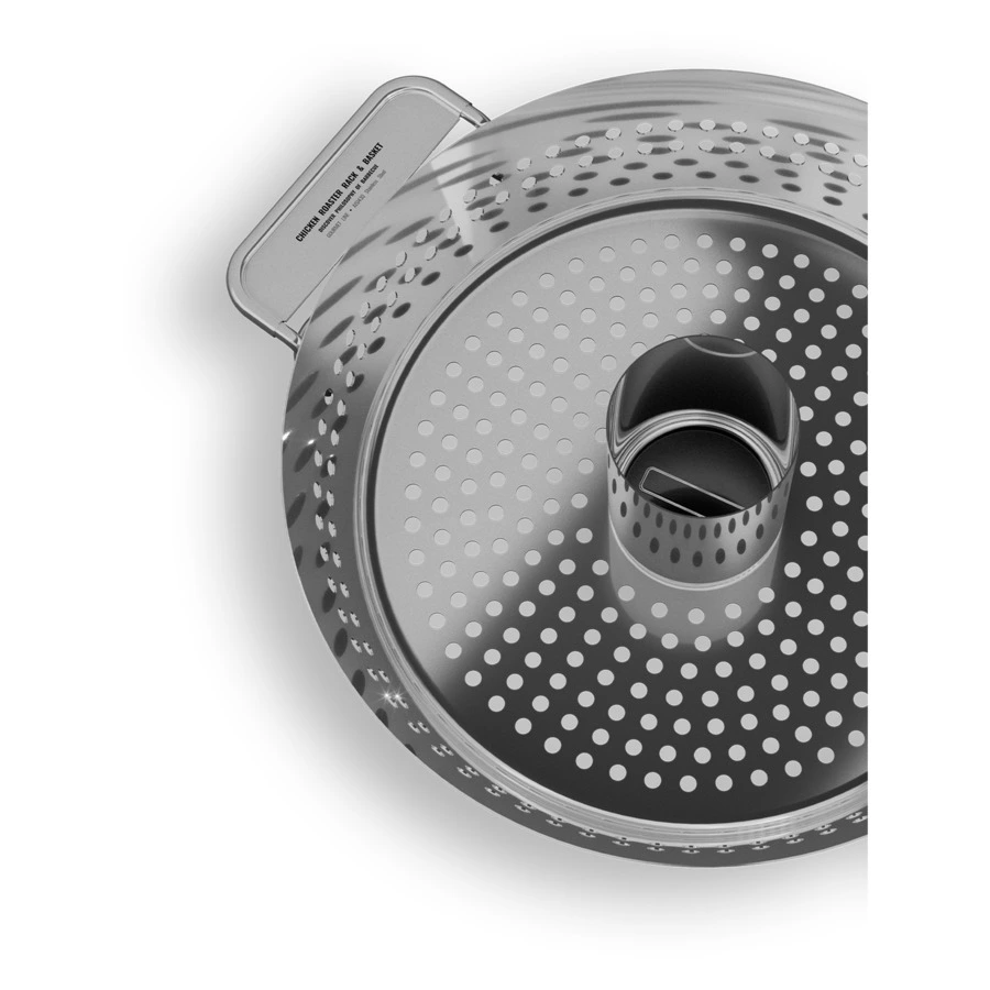 Ростер для курицы с корзиной 800 Degrees Chicken Roaster Rack & Basket 38,5x32x8,5см, сталь нержавею