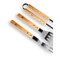 Набор грильмена Red Line 800 Degrees Stainless Steel BBQ Bamboo Tools Set 39,5, сталь, бамбук