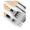 Набор грильмена Red Line 800 Degrees Stainless Steel BBQ Bamboo Tools Set 39,5, сталь, бамбук