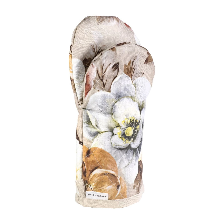 Варежка-прихватка Не в сервант Летний сад 25х15 см, хлопок, разноцветная