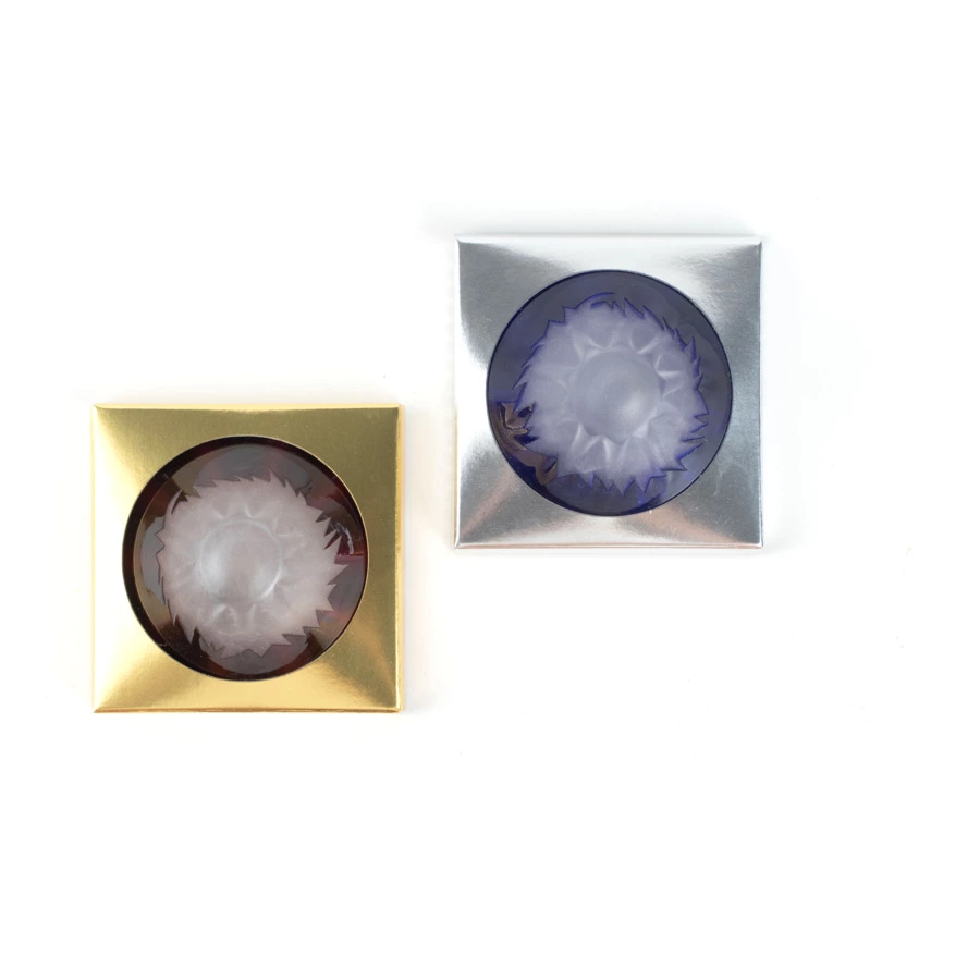 Набор праздничных рюмок Tajima Glass Фудзи 55 мл, 2 шт, стекло, деревянная коробка