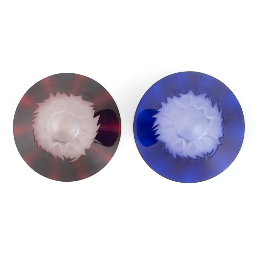 Набор праздничных рюмок Tajima Glass Фудзи 55 мл, 2 шт, стекло, деревянная коробка