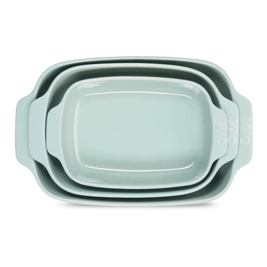 Форма для запекания WO Paola 31х19,3x5,5 см, 1,6 л, жаропрочная керамика, зеленая