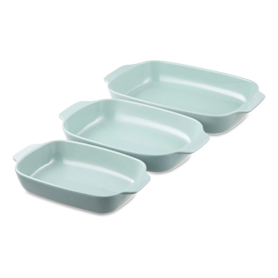 Форма для запекания WO Paola 35х22,2x6 см, 2,3 л, жаропрочная керамика, зеленая