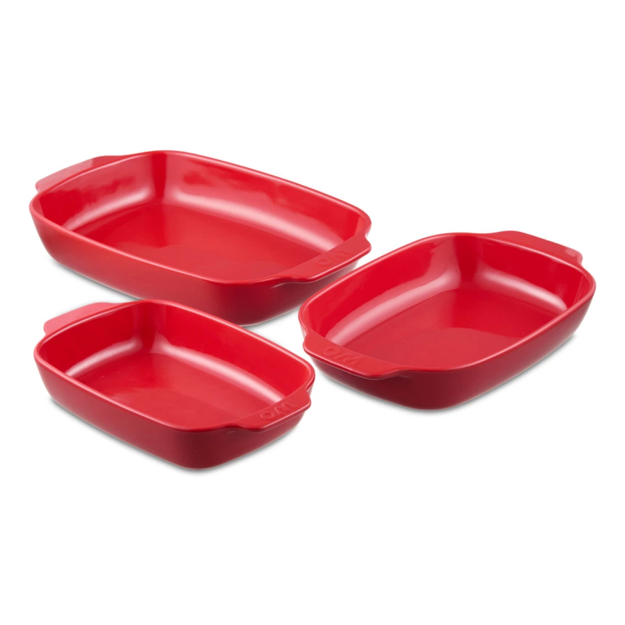 Форма для запекания WO Paola 26,5х16,5x5,3 см, 940 мл, жаропрочная керамика, красная