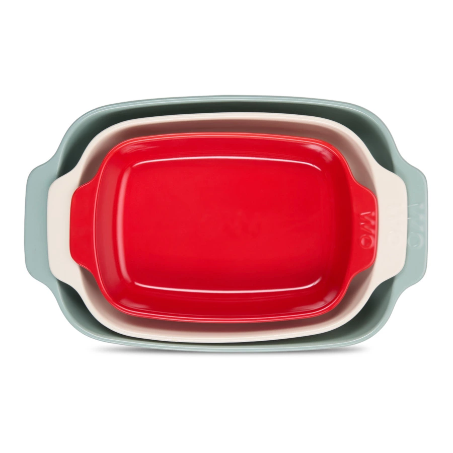 Форма для запекания WO Paola 26,5х16,5x5,3 см, 940 мл, жаропрочная керамика, красная