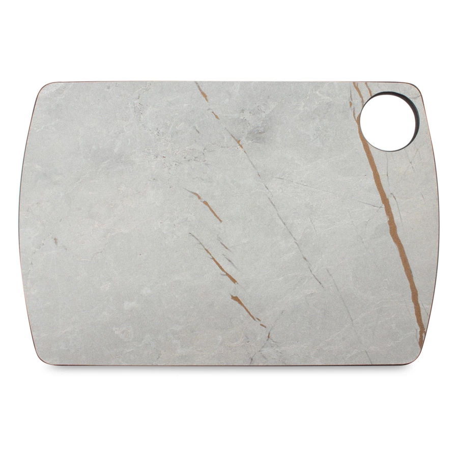Доска разделочная с желобом ComposeEat Fashion 22х15 см, композит, мраморный Грейс