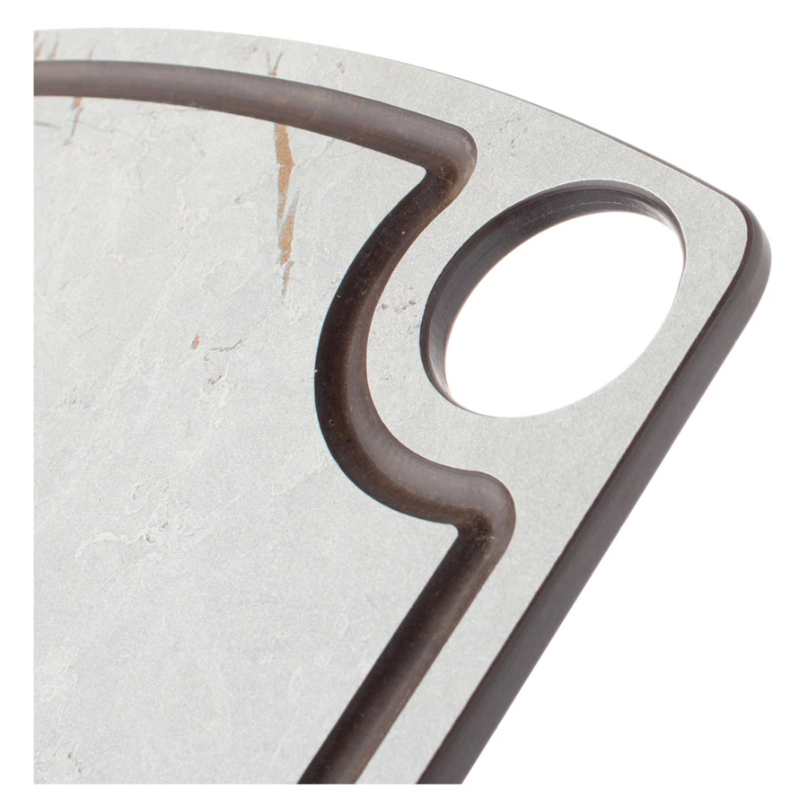 Доска разделочная с желобом ComposeEat Fashion 22х15 см, композит, мраморный Грейс