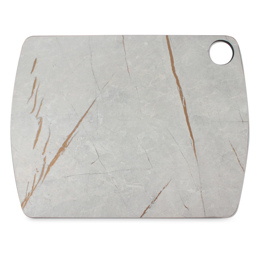 Доска разделочная с желобом ComposeEat Fashion 29х22 см, композит, мраморный Грейс