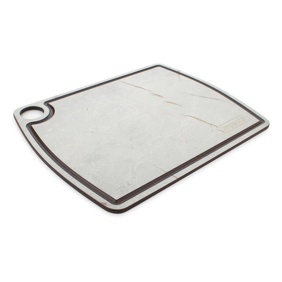 Доска разделочная с желобом ComposeEat Fashion 29х22 см, композит, мраморный Грейс
