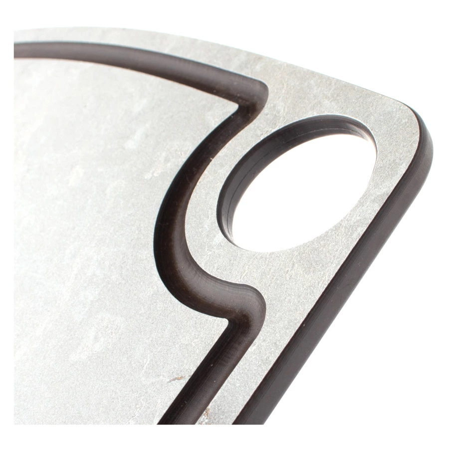 Доска разделочная с желобом ComposeEat Fashion 29х22 см, композит, мраморный Грейс