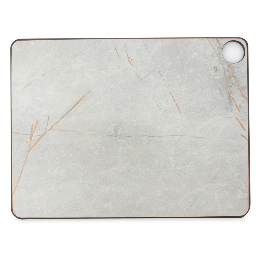 Доска разделочная с желобом ComposeEat Fashion 34х24 см, композит, мраморный Грейс