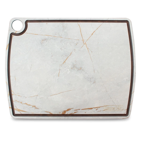 Доска разделочная с желобом ComposeEat Fashion 36х28 см, композит, мраморный Грейс
