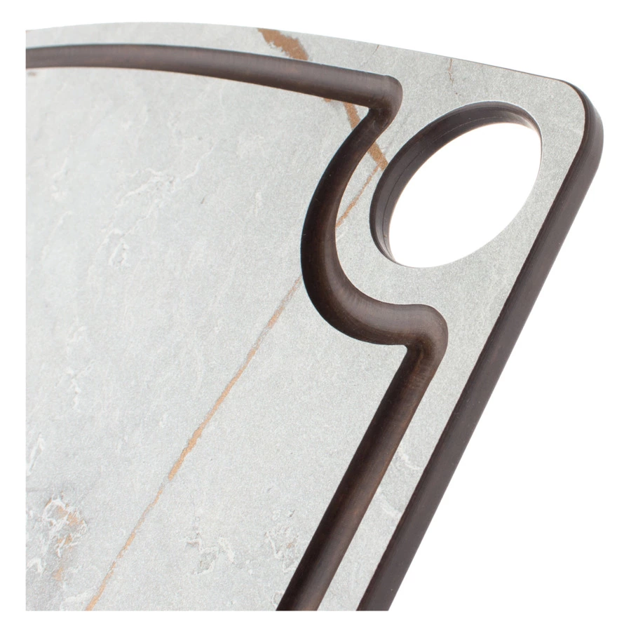 Доска разделочная с желобом ComposeEat Fashion 36х28 см, композит, мраморный Грейс