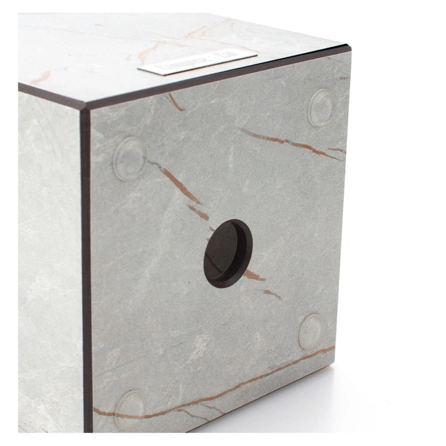 Подставка для кухонных принадлежностей ComposeEat Fashion 12х12х17 см, композит, мраморный Грейс