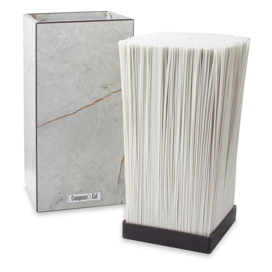 Подставка для кухонных ножей ComposeEat Fashion 12х12х24 см, композит, мраморный Грейс