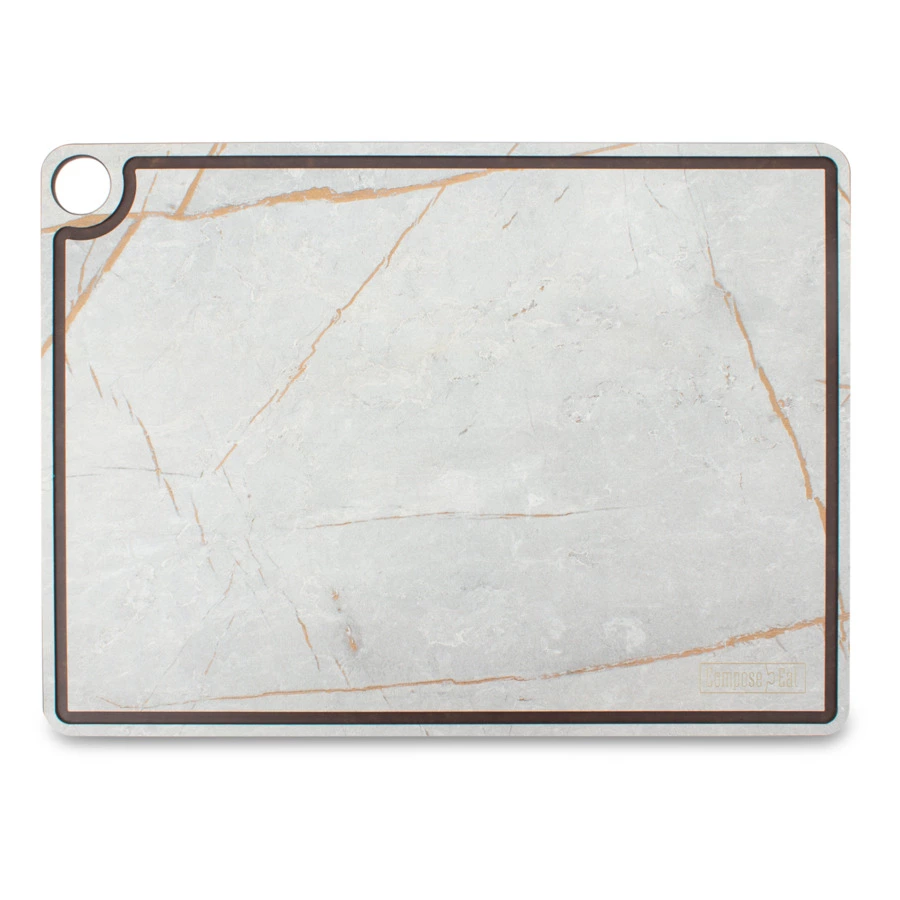 Доска разделочная с желобом ComposeEat ProFashion  42х31 см, композит, мраморный Грейс