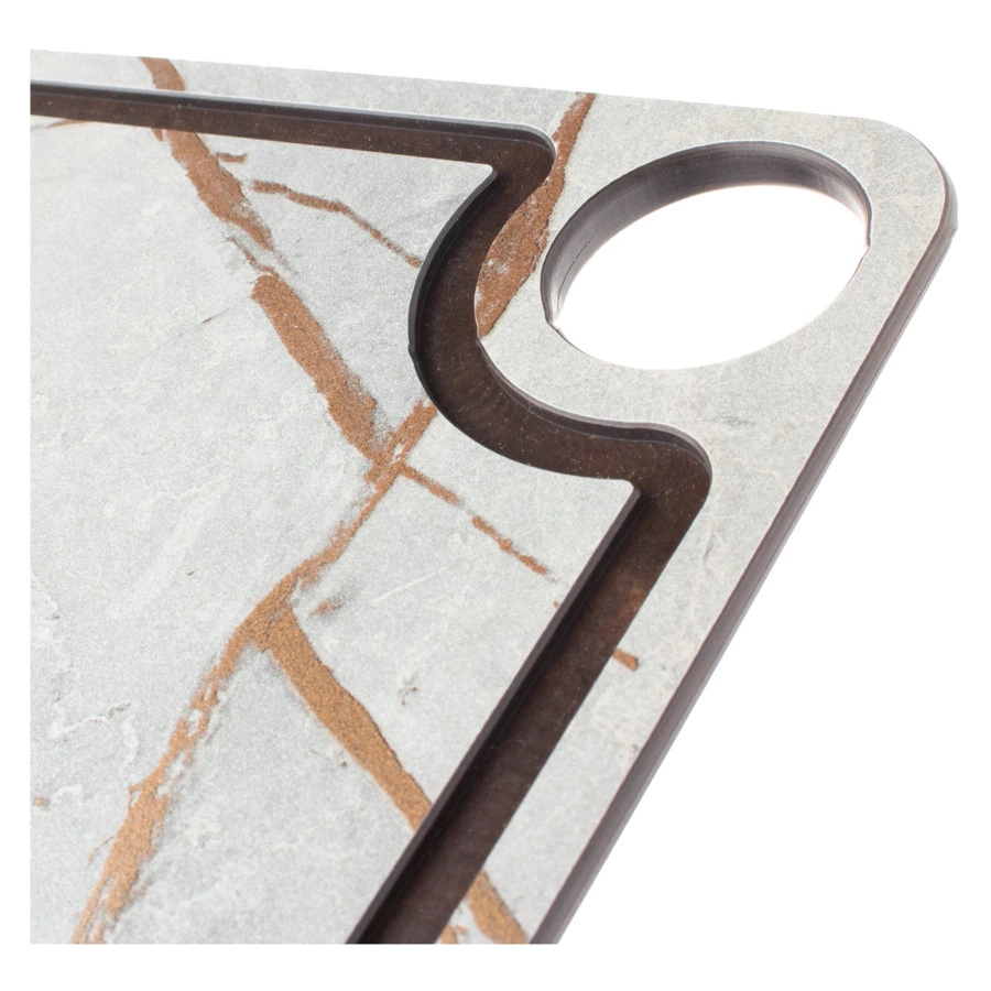 Доска разделочная с желобом ComposeEat ProFashion  42х31 см, композит, мраморный Грейс