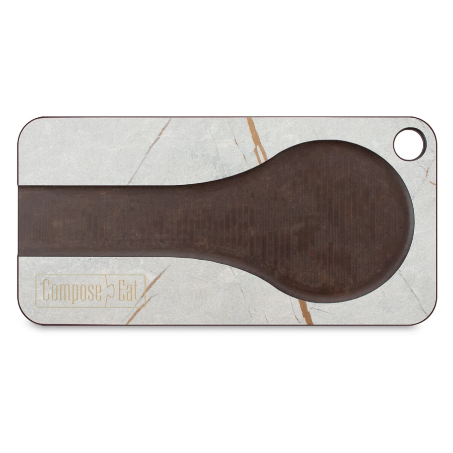 Подставка кухонная под ложку ComposeEat ProFashion 20х10 см, композит, мраморный Грейс