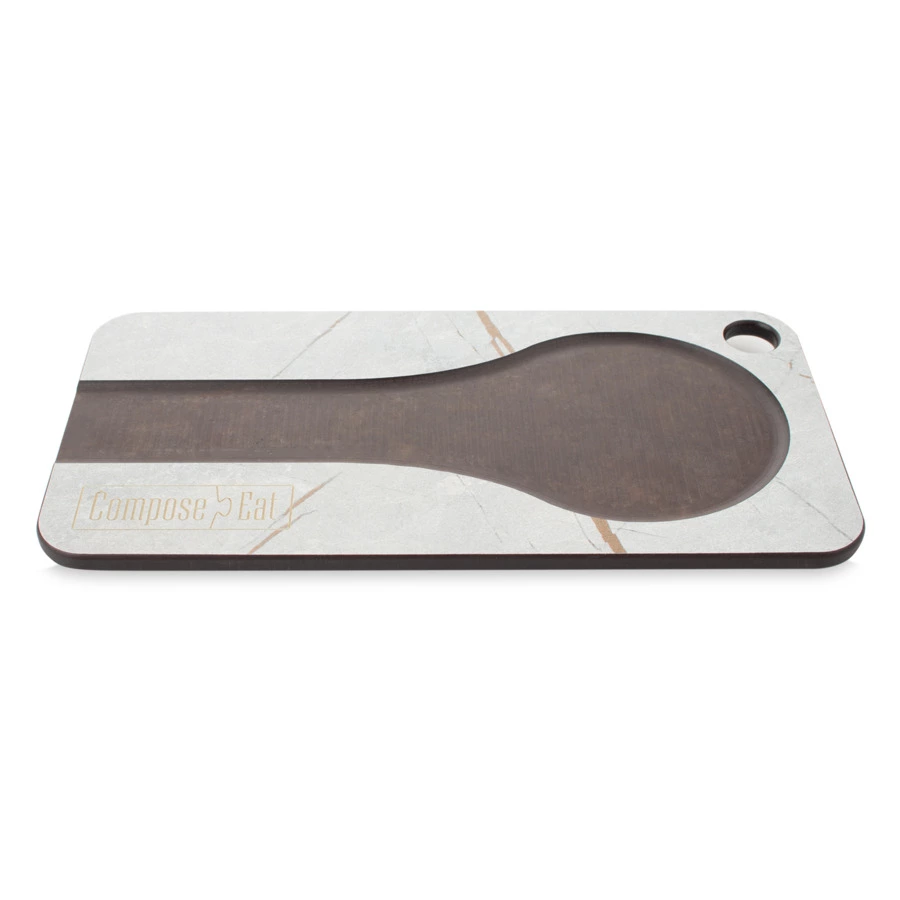 Подставка кухонная под ложку ComposeEat ProFashion 20х10 см, композит, мраморный Грейс