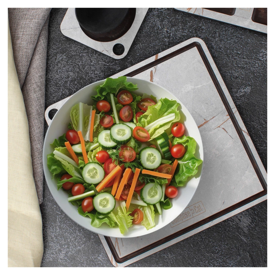 Подставка под горячее ComposeEat ProFashion 24х24 см, композит, мраморный Грейс