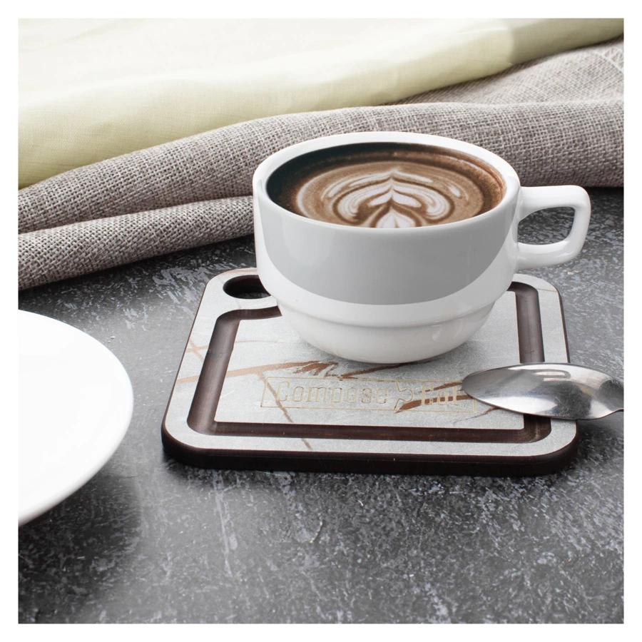 Подставка под кружку ComposeEat ProFashion 10х10 см, композит, мраморный Грейс