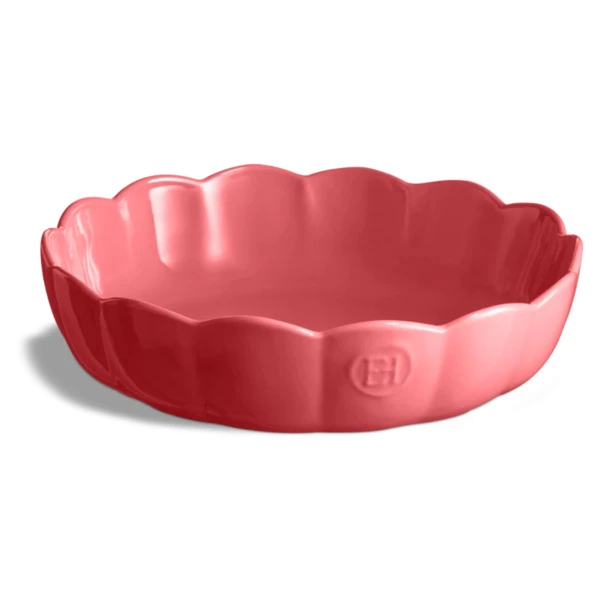 Форма для выпечки с волнистыми бортами Emile Henry Мадлен Д27х6 см, розовый, керамика