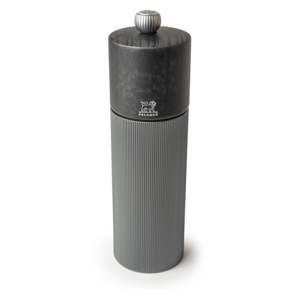 Мельница для соли электрическая Peugeot Line 18 см, дерево, серая