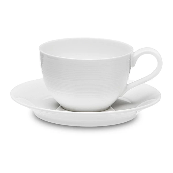 Чашка для эспрессо с блюдцем Narumi Терраса 100 мл, рельеф, фарфор костяной